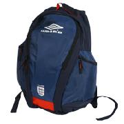 England Umbro Large Back Pack - Insignia Blue/White/Ink Red