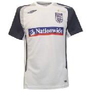 England Bench Poly T-Shirt White/Flint/Titanium 07