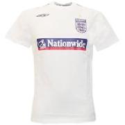 England Bench White Cotton T-Shirt