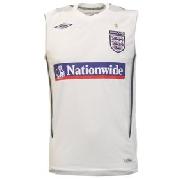 England Sleeveless Training T-Shirt White/Flint/Titanium 07