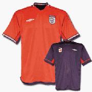 02-03 England Away Shirt - Reversible