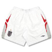 06-07 England Training Woven Short - White/Grey/Red