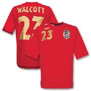 06-08 England Away Shirt + No.23 Walcott
