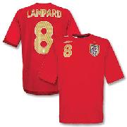 06-08 England Away Shirt + No.8 Lampard