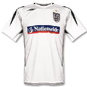 07-08 England Training Jersey - White/Dark Grey/Light Grey