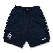 07-08 England Travel Long Woven Shorts - Dark Navy/Light Grey