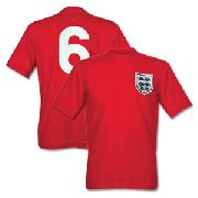 1970 England Away Retro Shirt - Red
