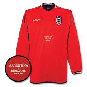 2002 England A L/S V Arg Emb.