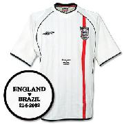 2002 England H S/S V Brasil Emb.