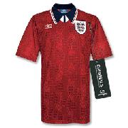 94-95 England Away Shirt - Players