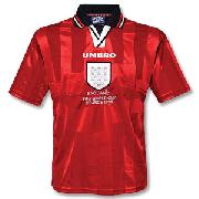 97-99 England Away Shirt + Fifa 98 Emb.