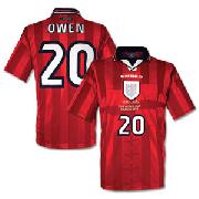 97-99 England Away Shirt + No.20 Owen Fifa Wc'98 Emb