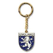 England Enamel Keyring - Lion Crest